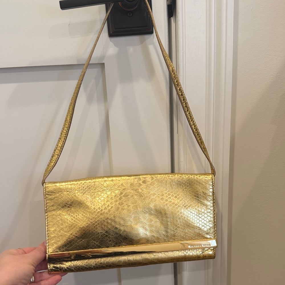 Gold Clutch Bag